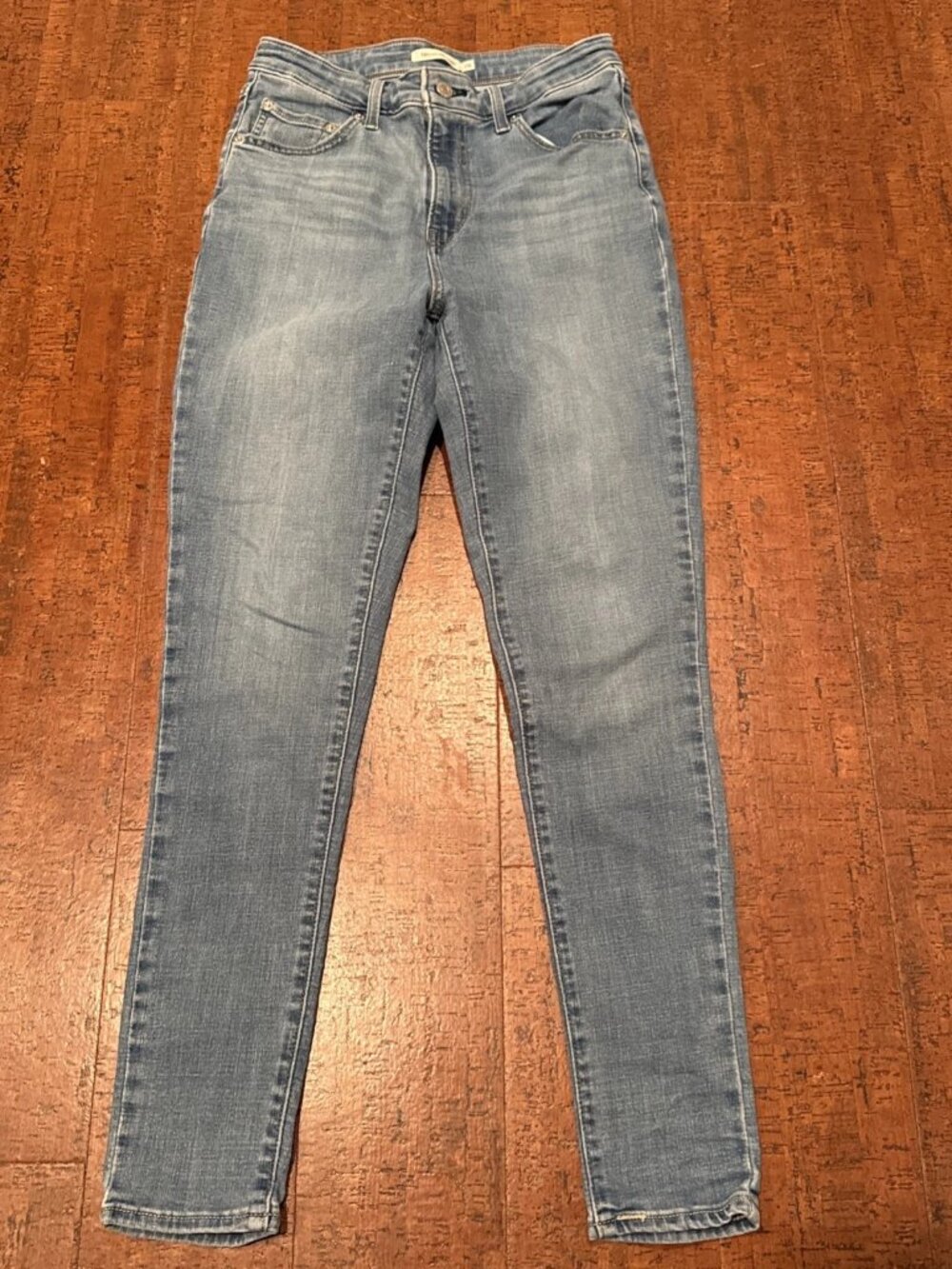 Levis 721 Women’s 29 High Rise Skinny Jeans Blue Stretch Denim